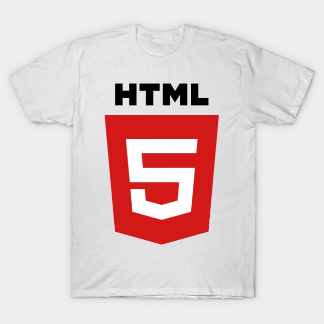 HTML5 Red Logo Symbol Icon T-Shirt by AnotherOne